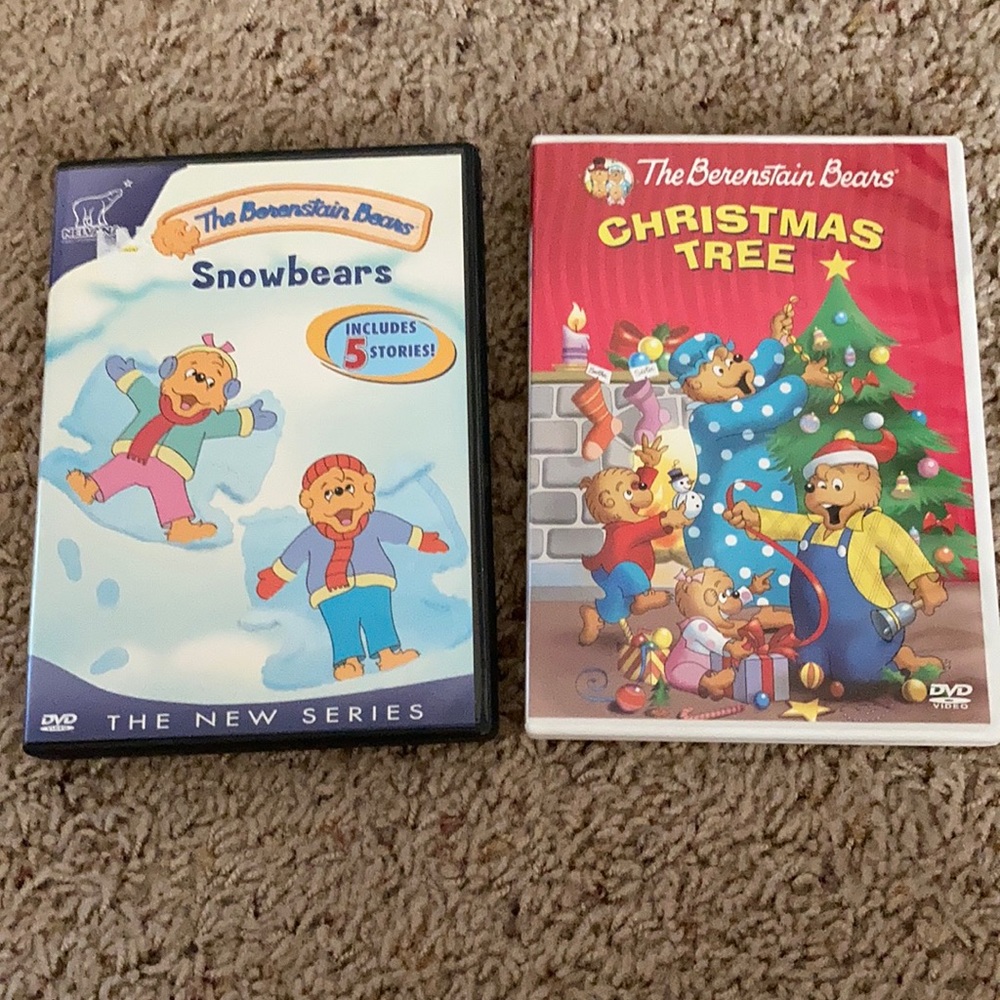 Berenstain Bears Christmas DVD set 2 movies Christmas Tree and Snow Bears